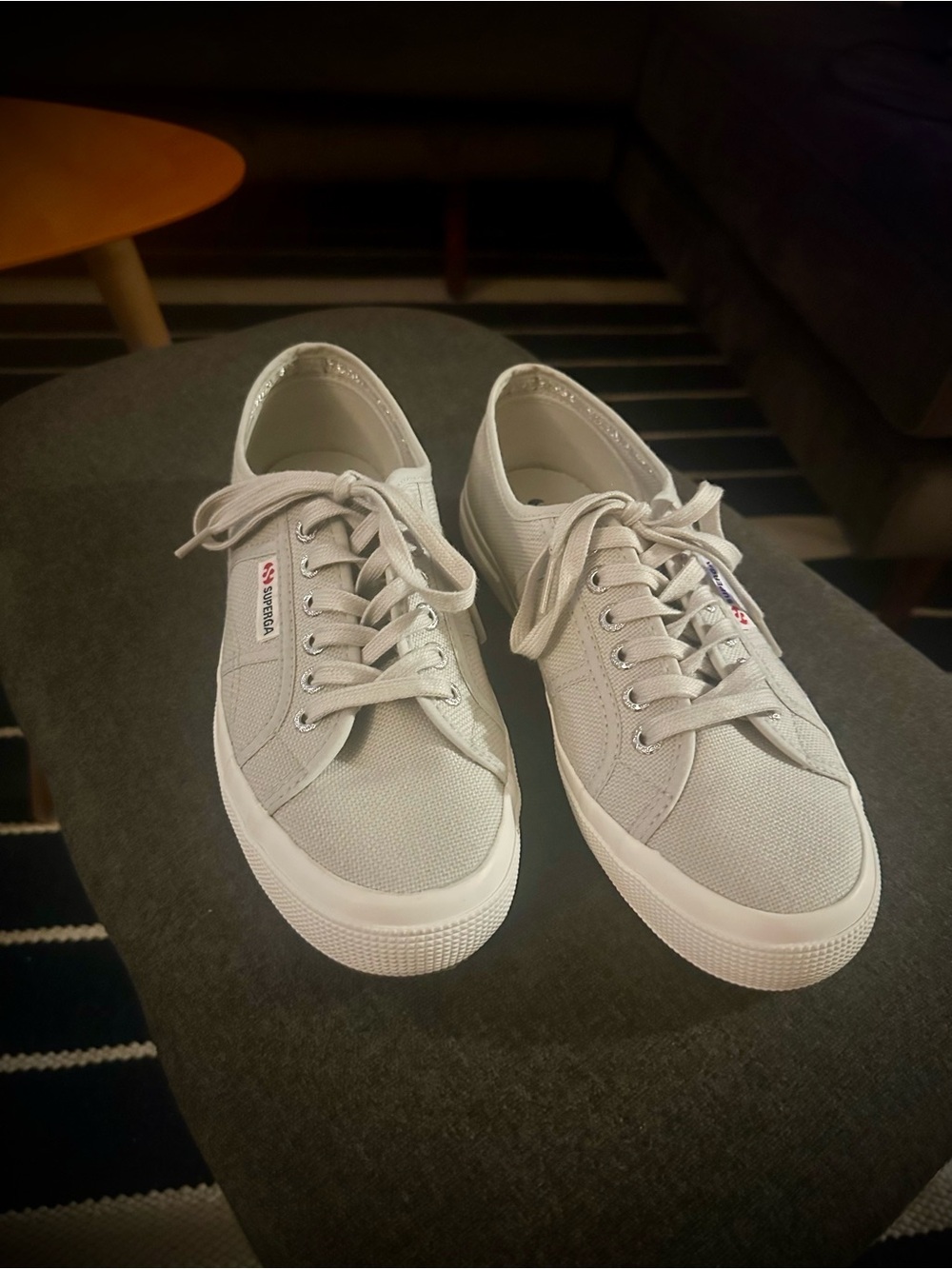 Superga 2750 Classic Low-Top Sneakers in Light Gray NIB